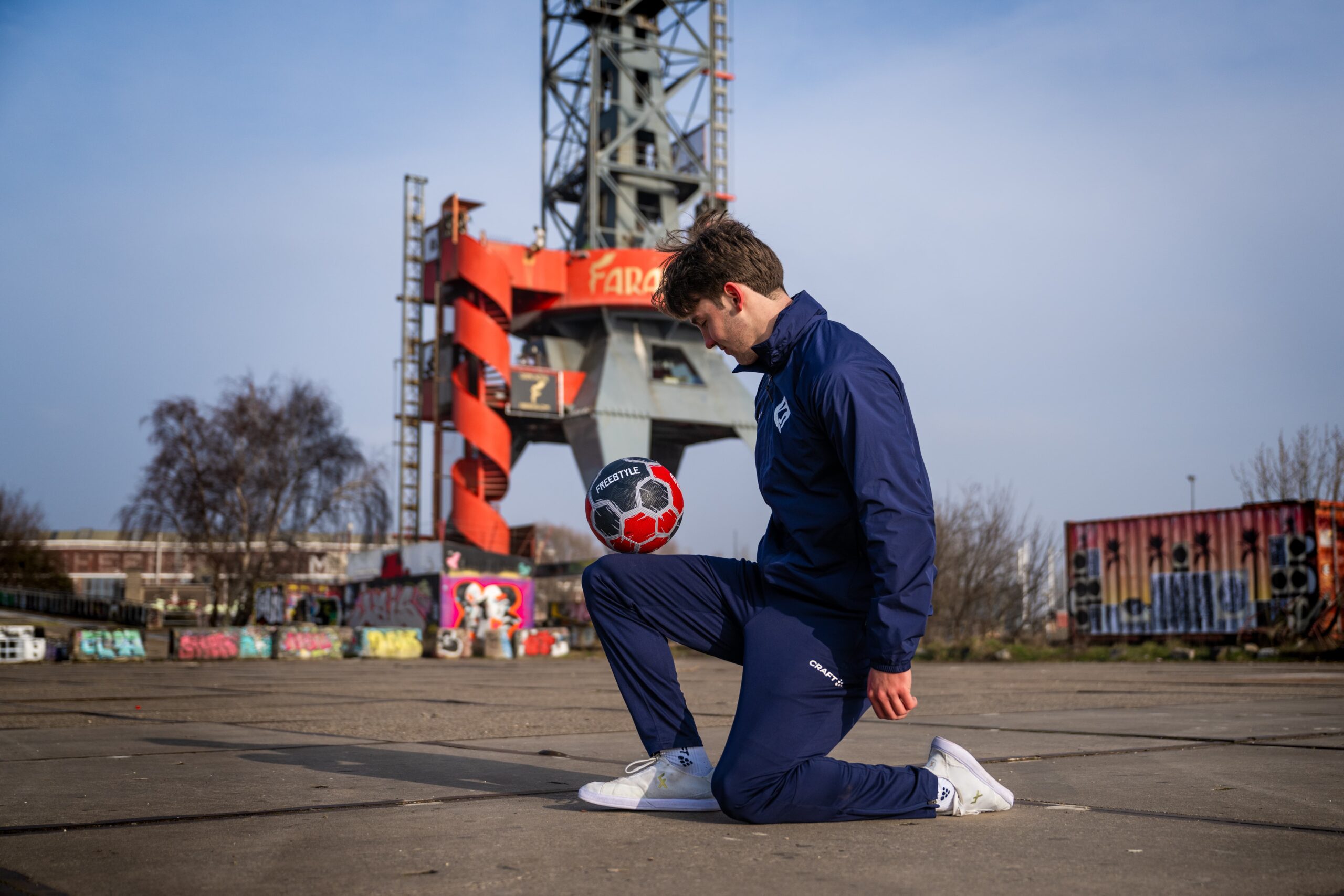 Joran Engelen voor StreetSkills in actie tijdens workshop